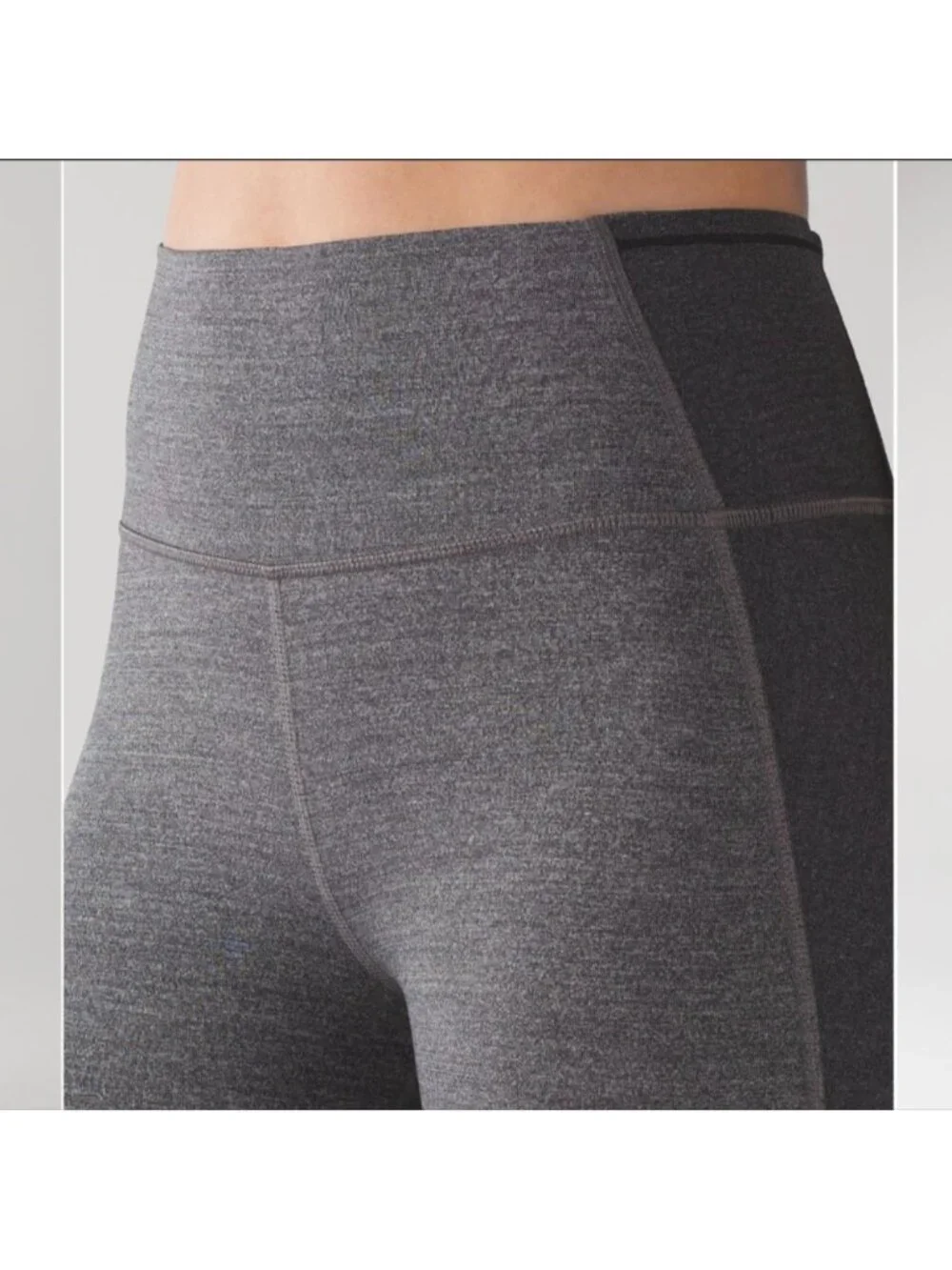 Lululemon Featherlight Tight Heathered Black